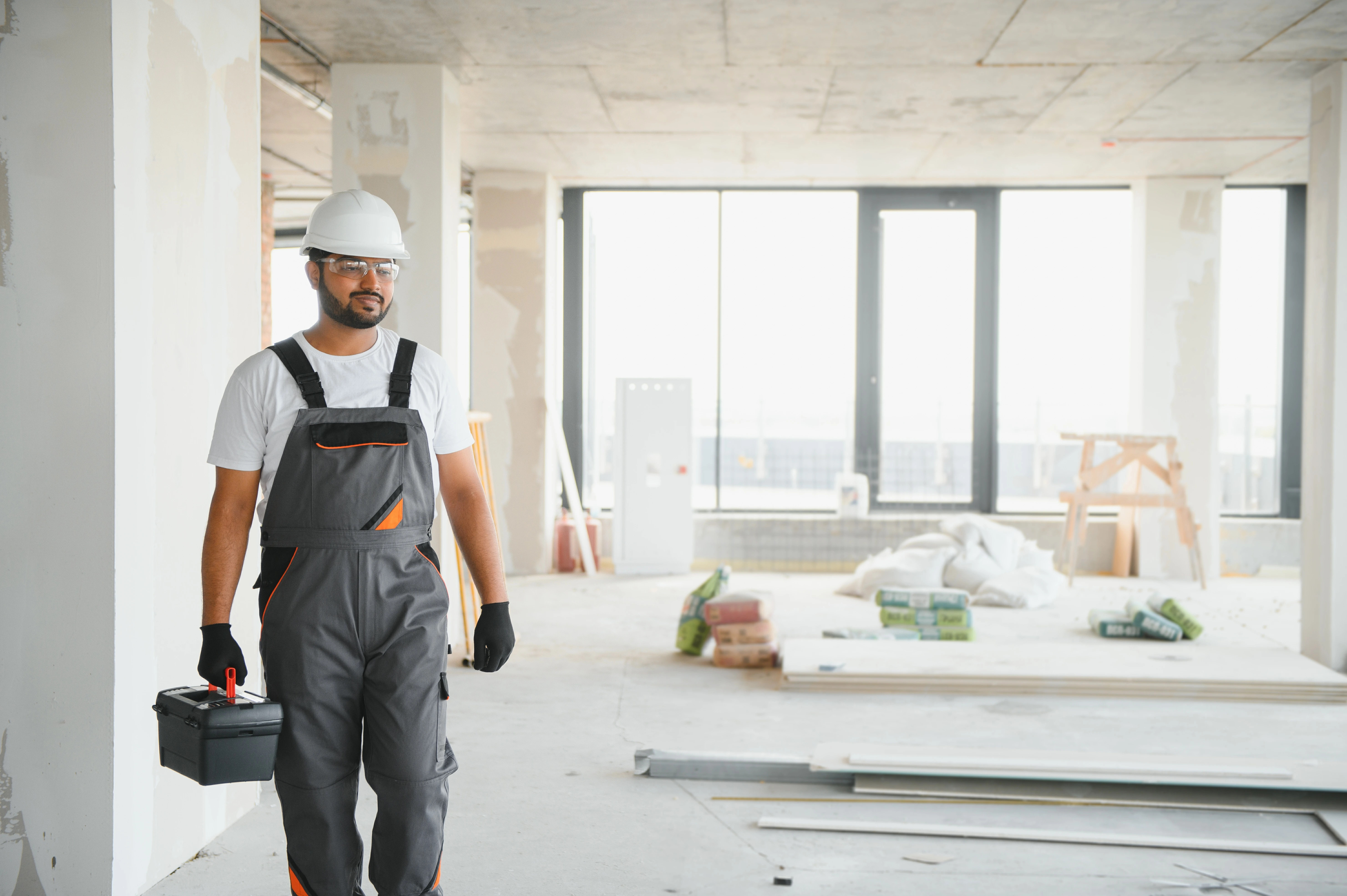 Man doing Interior Remodeling