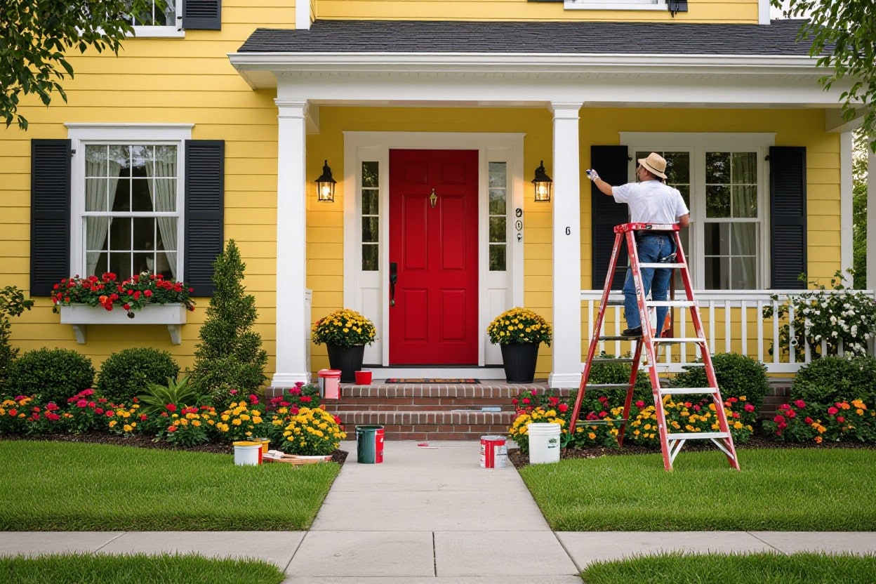 Professional painter doing Paint Services for Homes